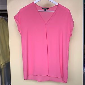 Pink flowy Lauren RL top NWOT